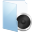 Blue Folder Audio Icon 32x32 png